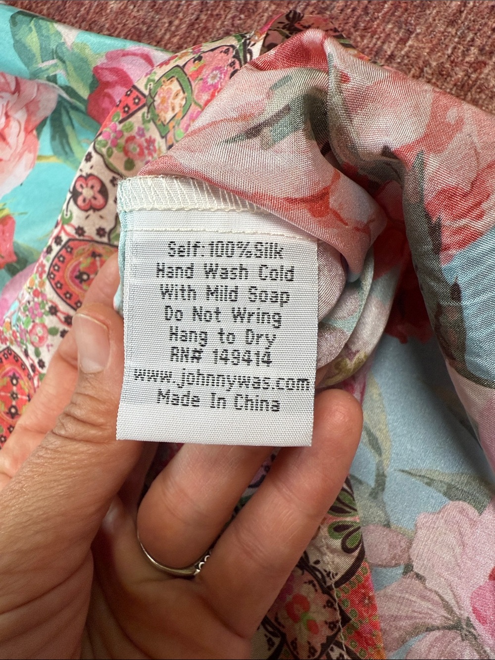 JOHNNY WAS Rose Narcisa Blouse Size XL - Picture 14 of 15